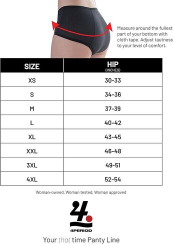 4period High Absorbency for Heavy Flow Period Panties; Leakproof, for Teens and Women in Saudi Arabia