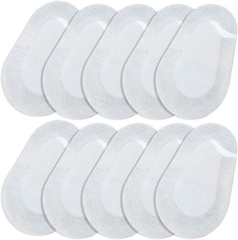 وسائد العين، 10 قطع من وسائد العيون البيضاوية المعقمة من شركة فانسيا للعناية بالعين بخلع الجروح 8.89 سم × 7.12 سم in Kuwait