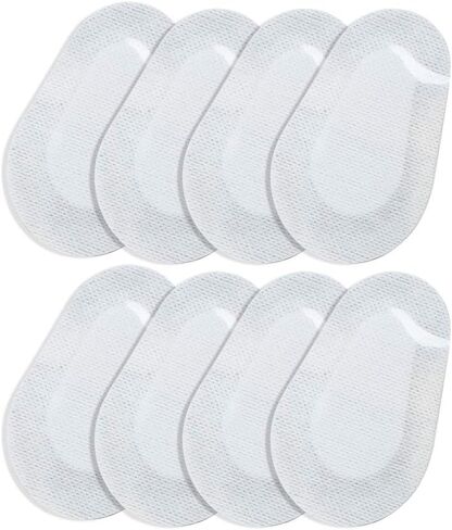 وسائد العين، 10 قطع من وسائد العيون البيضاوية المعقمة من شركة فانسيا للعناية بالعين بخلع الجروح 8.89 سم × 7.12 سم in Kuwait