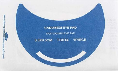 وسائد العين، 10 قطع من وسائد العيون البيضاوية المعقمة من شركة فانسيا للعناية بالعين بخلع الجروح 8.89 سم × 7.12 سم in Kuwait