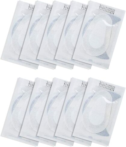 وسائد العين، 10 قطع من وسائد العيون البيضاوية المعقمة من شركة فانسيا للعناية بالعين بخلع الجروح 8.89 سم × 7.12 سم in Kuwait