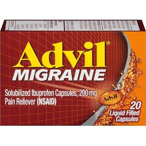 Advil Migraine Liquid Filled Capsules - 20 ct, Pack of 5