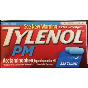 Tylenol PM Extra Strength Caplets (225 ct.) (2 Pack)