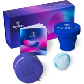 HeyHera Menstrual Disc Reusable, Silicone Menstrual Disc, Comfortable Period Disc, Easy to Use & Extract, Simple to Clean Reusable Menstrual Disc (Regular) in Saudi Arabia