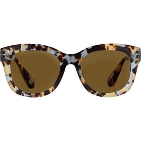 نظارات شمسية Peepers by PeeperSpecs للنساء من Center Stage Sun Soft Square للقراءة، كوارتز أزرق، 51 + 1.5 in Kuwait