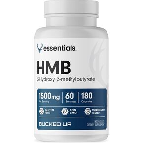 باكد أب HMB (بيتا هيدروكسي بيتا ميثيل بوتيرات) 1500 مجم لكل جرعة، أساسيات (60 وجبة، 180 كبسولة) in Kuwait