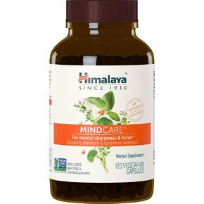 Himalaya MindCare, Nootropic Brain Supplement Booster for Mental Sharpness, Focus, Memory & Cognitive Wellness, 1170 mg, 60 Capsules in Kuwait