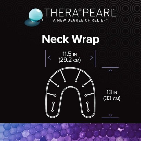ثيرابيرل لفافة للرقبة، ضغط ساخن وبارد قابل لاعادة الاستخدام، عبوة ثلج للتورم والكدمات والاصابات الرياضية والجراحة وتخفيف الالم in Kuwait