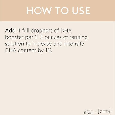 قطرات معززة من SJOLIE DHA (50% DHA) - قطرات برونزية إضافية بدون شمس لمحلول تسمير البشرة بالرش - 1 أونصة in Kuwait