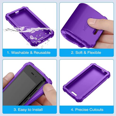 Silicone Case for Omnipod Dash PDM (Personal Diabetes Manager), Lightweight Shockproof Anti Slip Protective Cover Soft Gel Skin with Raised Bezel for Omnipod Dash Device (Black) in Kuwait
