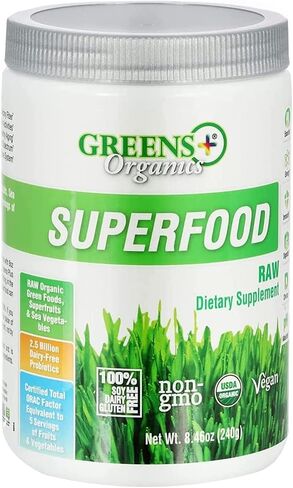 Greens+ Organic Wild Berry Superfood Powder Packet, Superfoods for Morning Kick, Energy & Vitality Boost, Nutrition & Vibrant Health, Dietary Supplement, Vegan Soy/Dairy/Gluten Free (15 Sticks) in Saudi Arabia