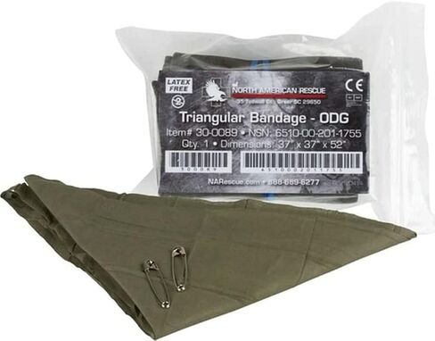NAR Triangular Bandage W/ 2 PINS - OD Green in Saudi Arabia