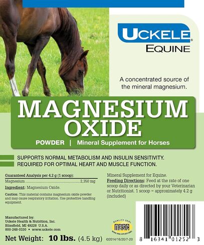 Uckele Magnesium Oxide Horse Supplement - Horse Vitamin & Mineral Supplement - 10 Pound (lb) in Kuwait