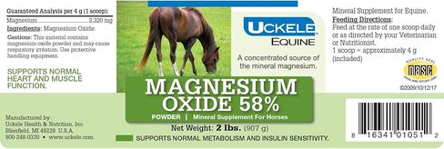 Uckele Magnesium Oxide Horse Supplement - Horse Vitamin & Mineral Supplement - 10 Pound (lb) in Kuwait