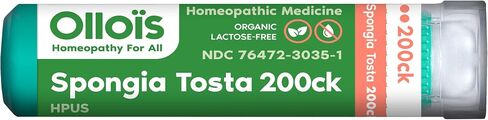 OLLOIS Spongia Tosta 200ck دواء مثلي عضوي وخالي من اللاكتوز، 80 حبة (عبوة من قطعة واحدة) in Kuwait