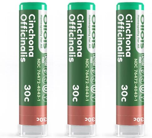 OLLOIS Cinchona Officinalis 30c Organic, Lactose-Free, Vegan, Homeopathic Medicine, 80 Pellets (Pack of 3) in Saudi Arabia