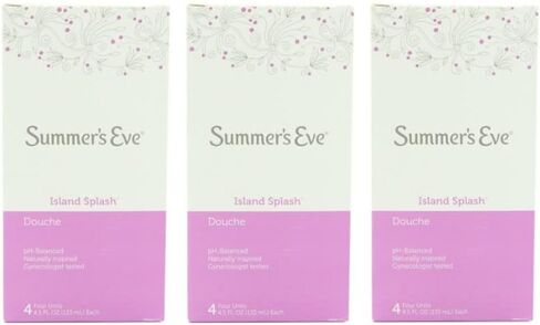 Summer's Eve Feminine Douche, Island Splash, 4 Ct. 4.5 oz. (Pack of 3) in Saudi Arabia