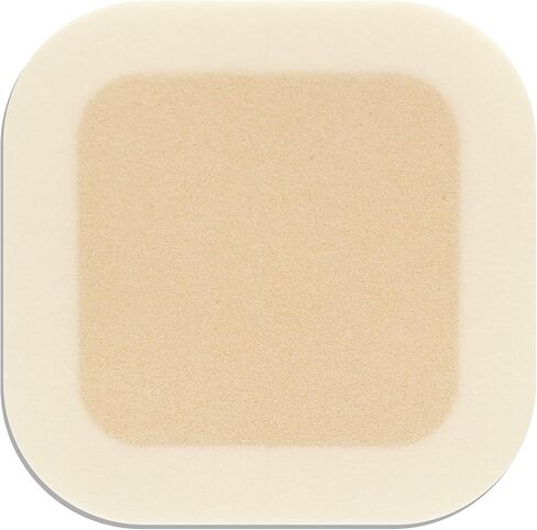 DuoDERM CGF Hydrocolloid 4"x4" Sterile Square Dressing with Border for Hard to Dress Wounds, Square, Beige, 187971, Box of 5 in Saudi Arabia
