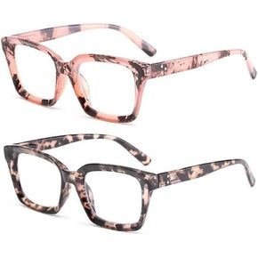 CVVTSPE Retro Spring hinge Womens Readers,Blue Light Blocking Computer Square Reading Glasses for Women Men in Saudi Arabia