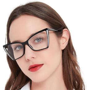 MARE AZZURO Stylish Cat Eye Reading Glasses Women Oversized Readers 1.0 1.25 1.5 1.75 2.0 2.25 2.5 2.75 3.0 3.5 4.0 5.0 6.0 in Saudi Arabia
