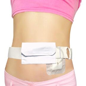 G-Tube Belt Feeding Tube Peg PD Cotton Covers Peritoneal Dialysis Catheter Supplies Abdominal Holder Accessories Adjustable for Secure Gastrostomy Line Women Men White Medium(27-39 inch)