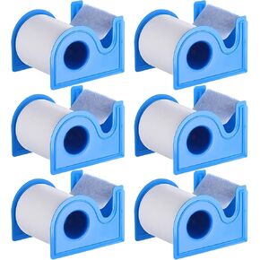6 Sets Non Woven Fabric Tape with Dispenser 2 Inches 10 Yards First Aid Tape Waterproof Sensitive Skin Tape White Adhesive Bandage Tape in Saudi Arabia