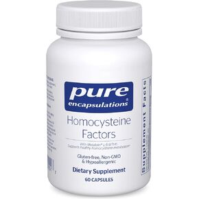 Pure Encapsulations Homocysteine Factors | Supplement to Support Normal Homocysteine Levels and Cardiovascular Health* | 180 Capsules in Saudi Arabia