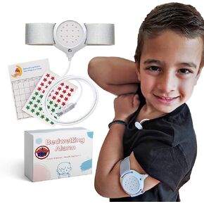 CAPTAIN DRY Bedwetting Alarm for Boys and Girls Potty Training Older Children Pee Alarm Potty Timer Bedwetting Monitor Sensor Deep Sleepers Turn Move During Sleep Loud Sound Two Modes in Kuwait