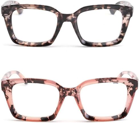 CVVTSPE Retro Spring hinge Womens Readers,Blue Light Blocking Computer Square Reading Glasses for Women Men in Saudi Arabia