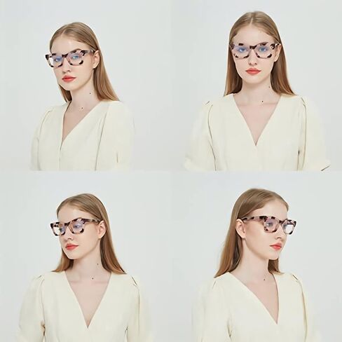 CVVTSPE Retro Spring hinge Womens Readers,Blue Light Blocking Computer Square Reading Glasses for Women Men in Saudi Arabia
