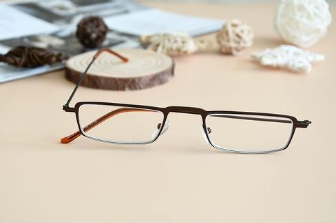 Eyekepper 5-Pack Straight Thin Stamped Metal Frame Half-Eye Style Reading Glasses Readers Gunmetal in Kuwait