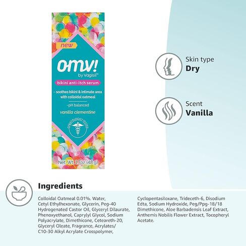 فاجيسيل OMV! رذاذ الغسيل الجاف للنظافة الأنثوية أثناء التنقل، الفانيليا كليمنتين، 2.6 أونصة in Kuwait