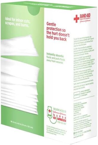 BAND-AID® Brand HURT-FREE® Non-stick Pads 3INX4IN, 10 COUNT in Saudi Arabia