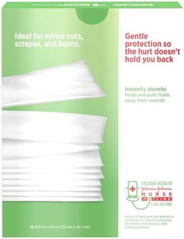 BAND-AID® Brand HURT-FREE® Non-stick Pads 3INX4IN, 10 COUNT in Saudi Arabia