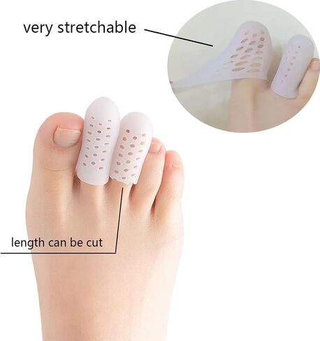 30 Pieces Gel Toe Caps, Silicone Toe Protector, Toe Covers, Protect Toe from Rubbing, Ingrown Toenails, Corns, Blisters, Hammer Toes and Other Painful Toe Problems in Saudi Arabia