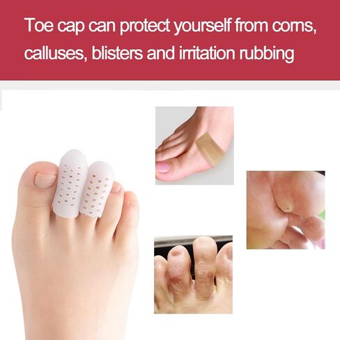 30 Pieces Gel Toe Caps, Silicone Toe Protector, Toe Covers, Protect Toe from Rubbing, Ingrown Toenails, Corns, Blisters, Hammer Toes and Other Painful Toe Problems in Saudi Arabia