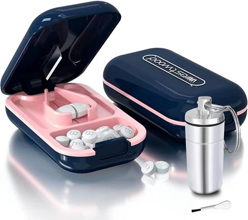 Pill Cutter | Best Pill Cutter for Small or Large Pills | Design in The USA| Cuts Vitamins | Pill Splitters Detachable Parts Easy to wash(Blue) in Saudi Arabia