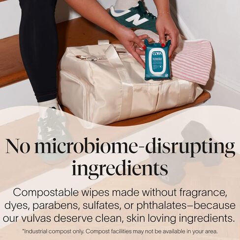 مناديل كورا الأنثوية، منعشة يومية، ترطيب، بوستبيوتيك، درجة حموضة متوازنة، مناديل تنظيف، تم اختبارها من قبل أطباء النساء والأمراض الجلدية، مناديل مبللة للجسم للسفر، خالية من العطور 30 ​​قطعة × عبوتين (إجمالي 60 منديل)... in Kuwait