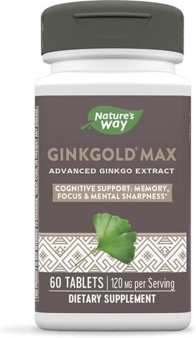 Nature's Way Ginkgold Max Advanced Ginkgo Extract for Mental Sharpness 1x Daily 120 mg, 30 Count in Saudi Arabia