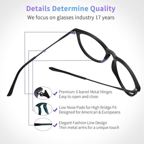 Blue Light Glasses for Woman Men, Anti Glare Eye Strain Computer Glasses in Saudi Arabia