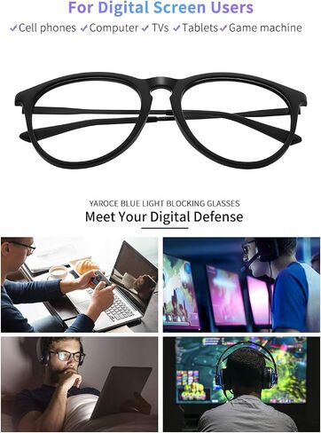 Blue Light Glasses for Woman Men, Anti Glare Eye Strain Computer Glasses in Saudi Arabia