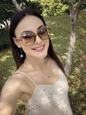 FEISEDY Women Square Reading Sunglasses Sparkling Composite Shiny Frame Sun Reader Glasses B2923 in Kuwait