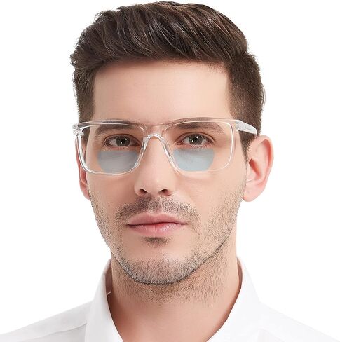 MARE AZZURO Oversized Bifocal Reading Glasses Men Blue Light Blocking Readers 1.0 1.25 1.5 1.75 2.0 2.25 2.5 2.75 3.0 3.5 in Saudi Arabia