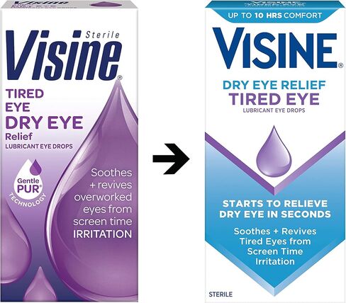 قطرات مرطبة للعين من فيسين لتخفيف جفاف العين، قطرات معقمة مرطبة ومهدئة للعيون المتهيجة والجافة والمتعبة بسبب تهيج وقت الشاشة، بولي إيثيلين جلايكول، 0.5 أونصة سائلة. أوز (عبوة من 3 قطع) in Kuwait