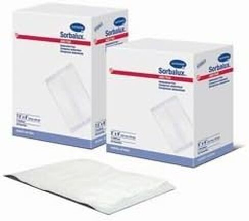 Sorbalux ABD Abdominal Pad 48700000, 5 X 9 Inch, Box of 25 White in Saudi Arabia