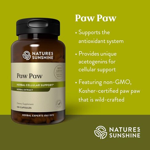 Nature's Sunshine Paw Cell-Reg، 180 كبسولة | يحتوي على أكثر من 50 أسيتوجينين لتعديل إنتاج ATP وإمدادات الدم in Saudi Arabia