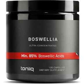 Toniiq Ultra High Strength Boswellia Capsules - 85% Boswellic Acids - Wildcrafted from India - 1000mg Concentrated Extract - Highly Purified and Bioavailable - 120 Veggie Capsules in Saudi Arabia