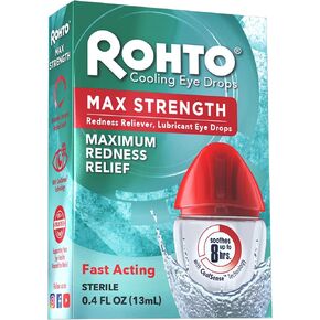 Rohto Cooling Eye Drops Maximum Redness Relief, 0.4 fl (Pack of 2) in Kuwait