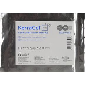 KerraCel Ag 4 × 5 بوصات من ألياف التبلور الفضية (CWL1158) - تمتص وتعزل تصريف الجروح وتقتل البكتيريا، وخطوط دقيقة لسرير الجروح، وتحافظ على مستويات الرطوبة الصحية (1 لكل واحدة) in Saudi Arabia