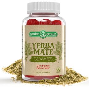 علكة يربا ميت 60,000 ملجم عالية الفعالية - طريقة ألذ وأكثر فعالية لفوائد يربا ميت - مكملات تعزيز الطاقة الطبيعية والقوة والتركيز والوضوح - صنع في الولايات المتحدة الأمريكية، 60 قطعة in Kuwait